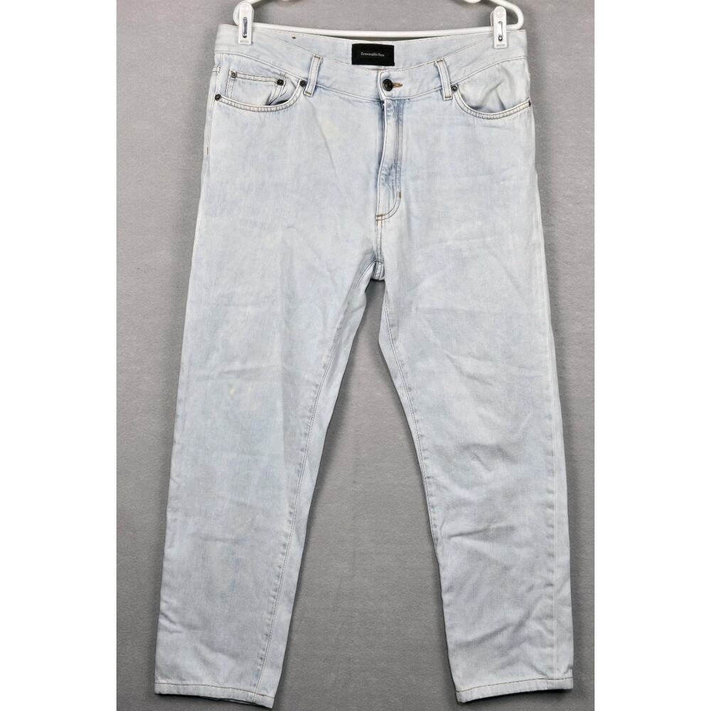 Ermenegildo Zegna Light Wash Denim Jeans Mens 36x28 (34x28)